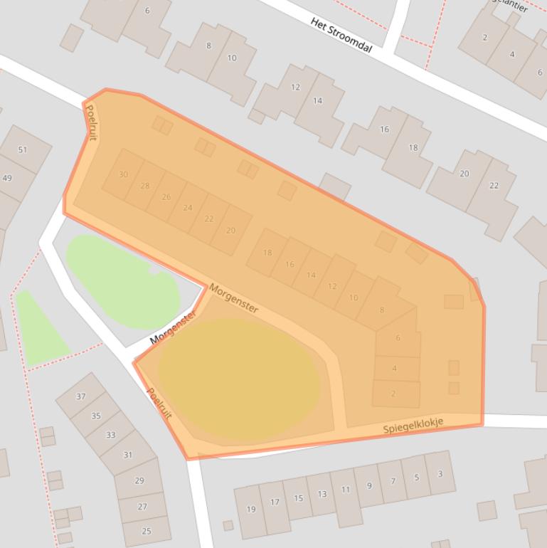 Kaart van postcodegebied 6971MT.