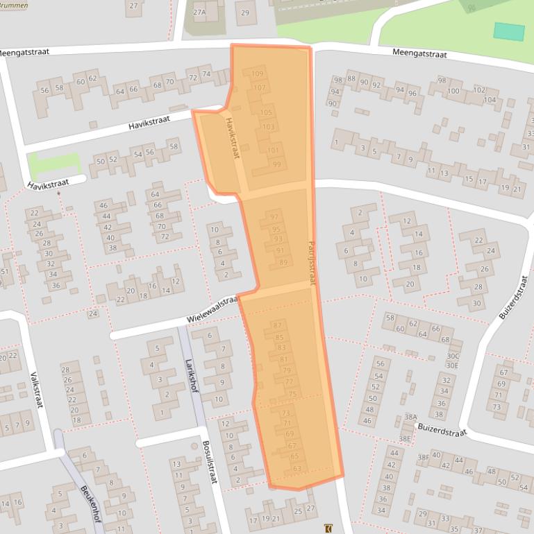 Kaart van postcodegebied 6971VA.