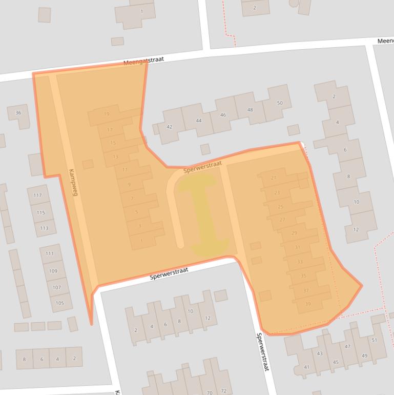 Kaart van postcodegebied 6971VV.