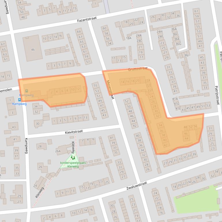 Kaart van postcodegebied 6971WV.