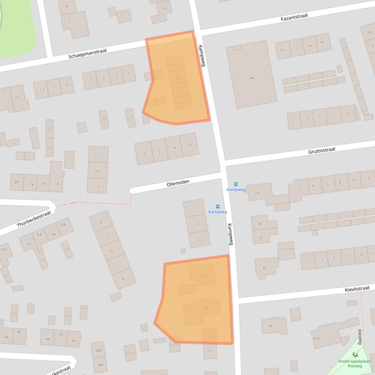 Kaart van postcodegebied 6971XB.