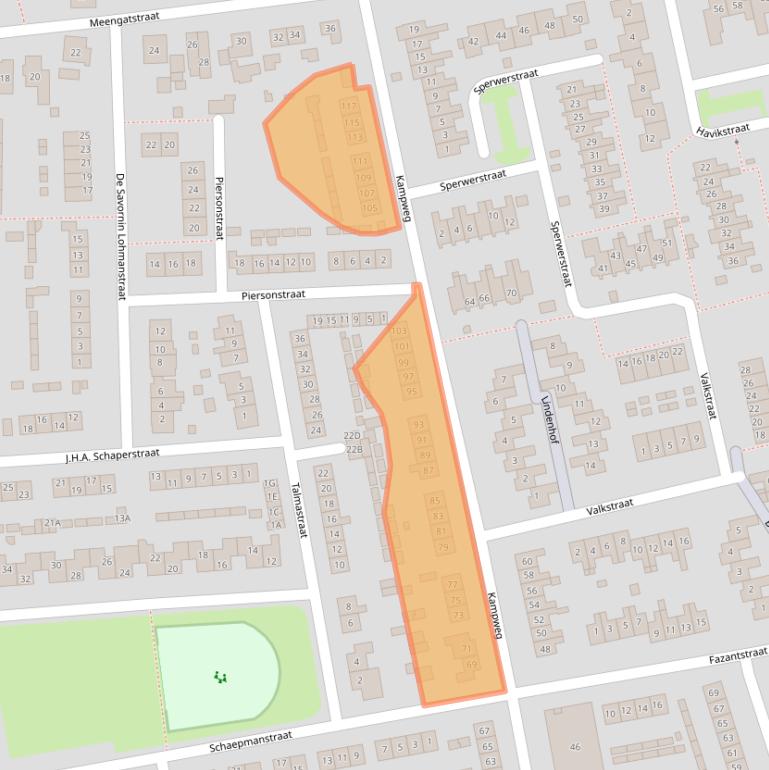 Kaart van postcodegebied 6971XC.