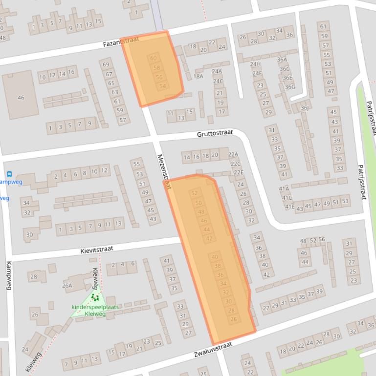 Kaart van postcodegebied 6971XP.