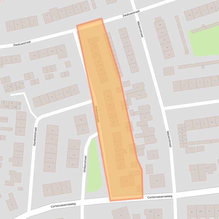 Kaart van postcodegebied 6971XR.