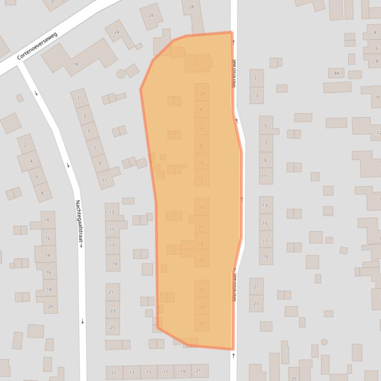 Kaart van postcodegebied 6971ZG.