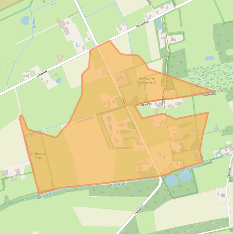 Kaart van postcodegebied 6975AK.