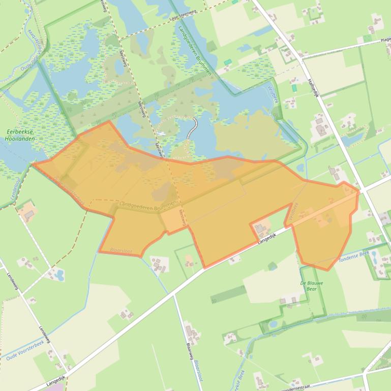 Kaart van postcodegebied 6975AM.