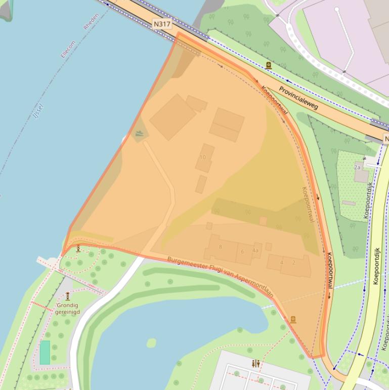 Kaart van postcodegebied 6981AN.