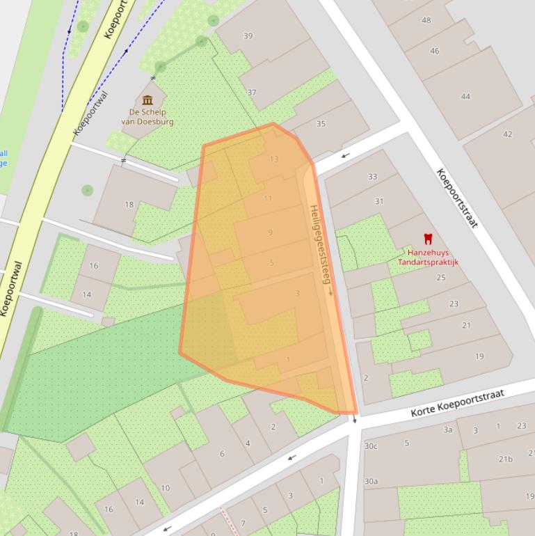 Kaart van postcodegebied 6981AW.