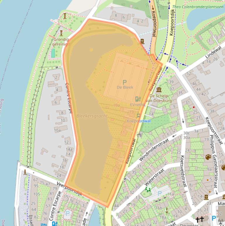 Kaart van postcodegebied 6981BA.