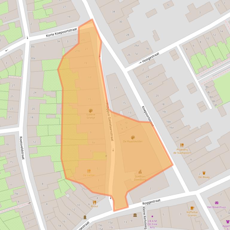 Kaart van postcodegebied 6981BH.