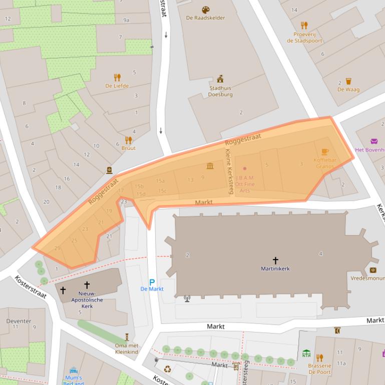 Kaart van postcodegebied 6981BJ.