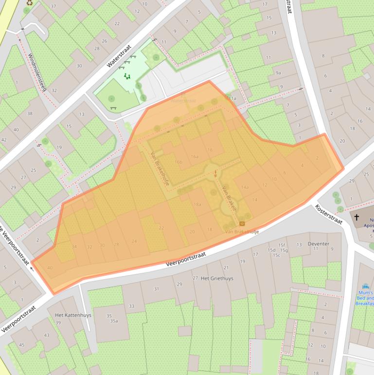 Kaart van postcodegebied 6981BN.