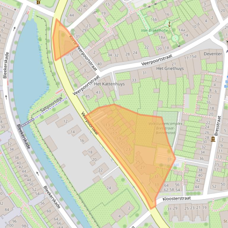 Kaart van postcodegebied 6981BR.