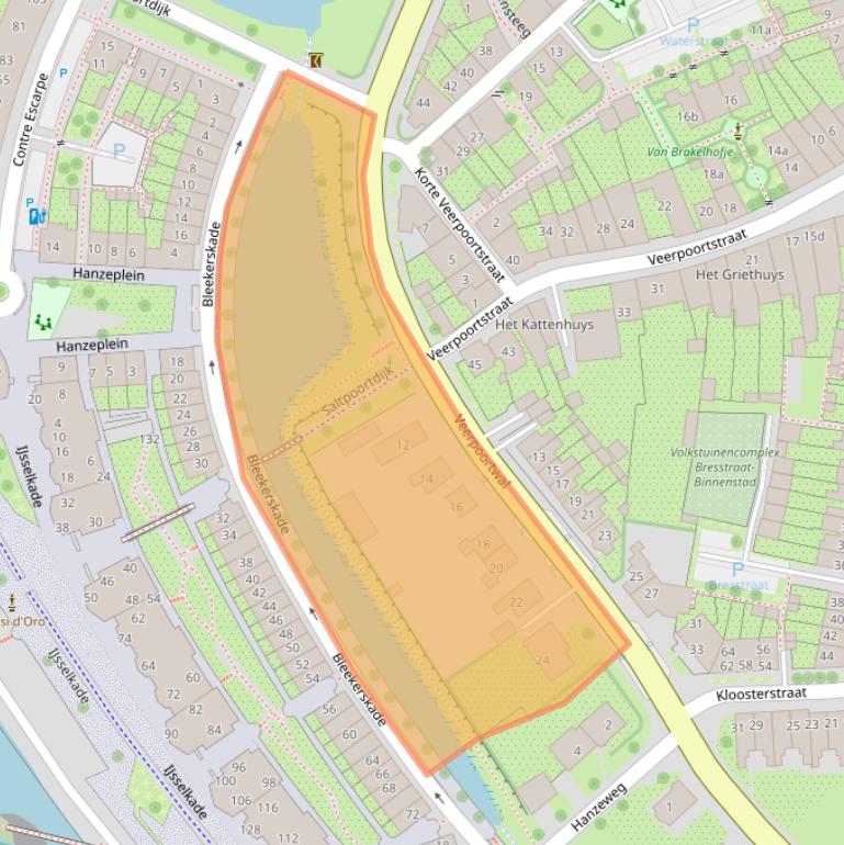 Kaart van postcodegebied 6981BS.