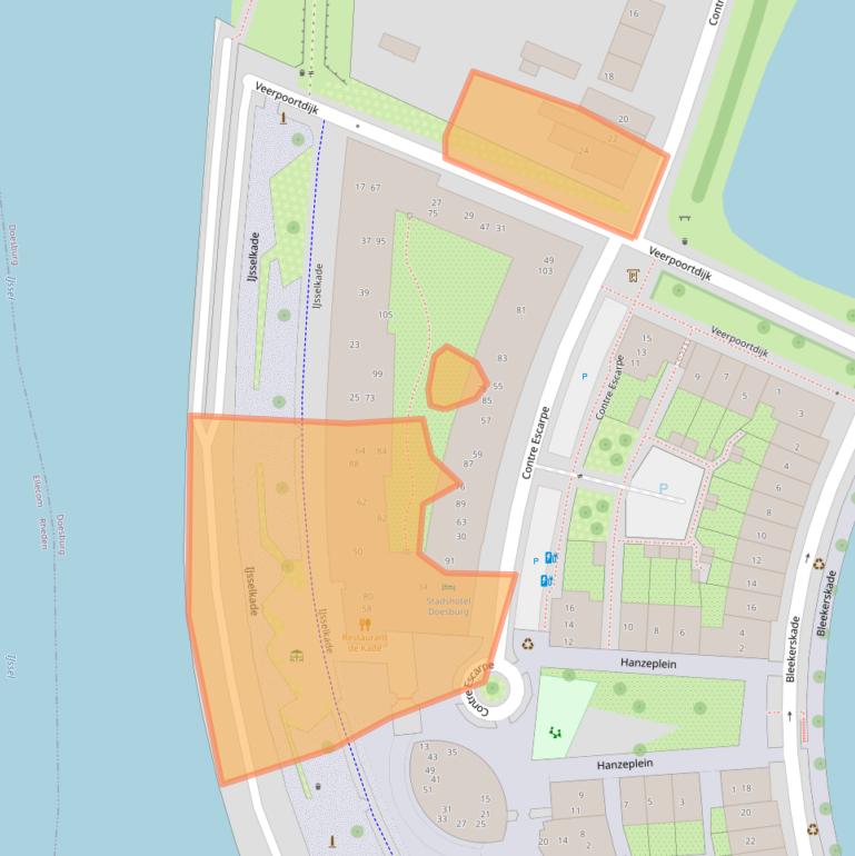 Kaart van postcodegebied 6981BW.