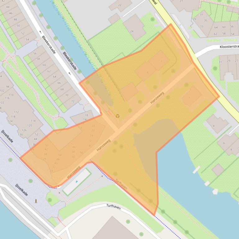 Kaart van postcodegebied 6981BX.