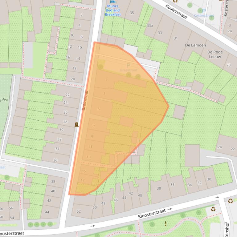 Kaart van postcodegebied 6981CA.