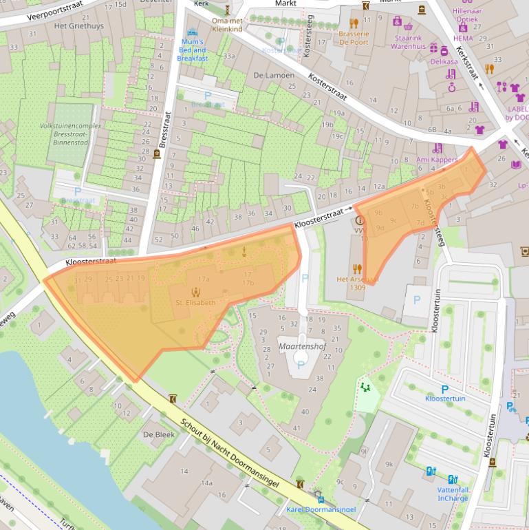 Kaart van postcodegebied 6981CC.