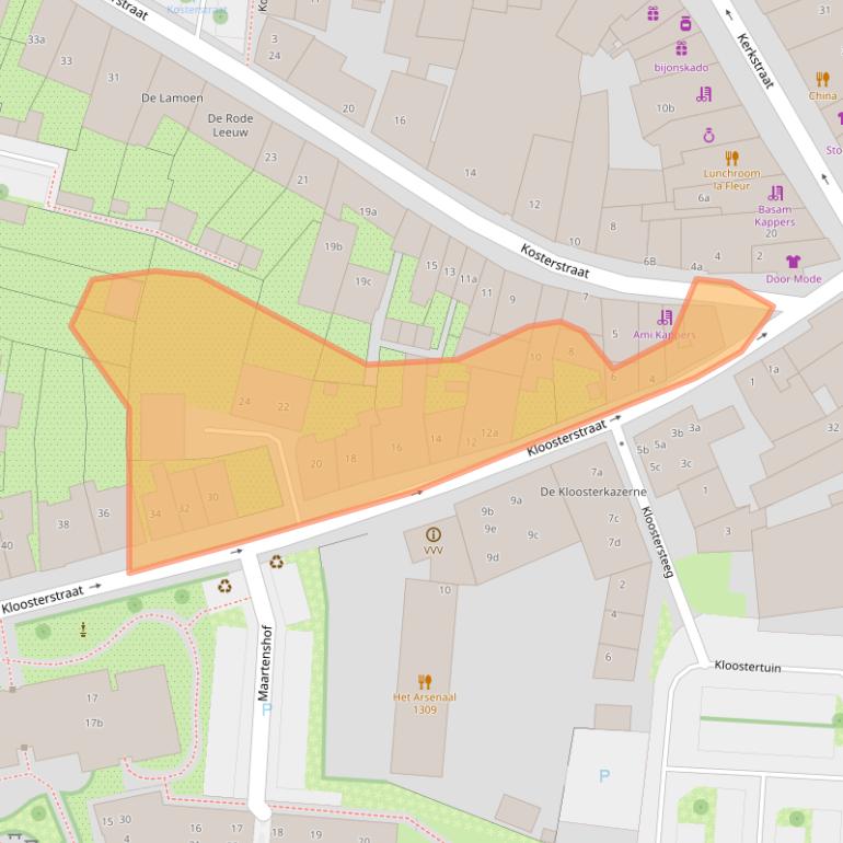 Kaart van postcodegebied 6981CD.