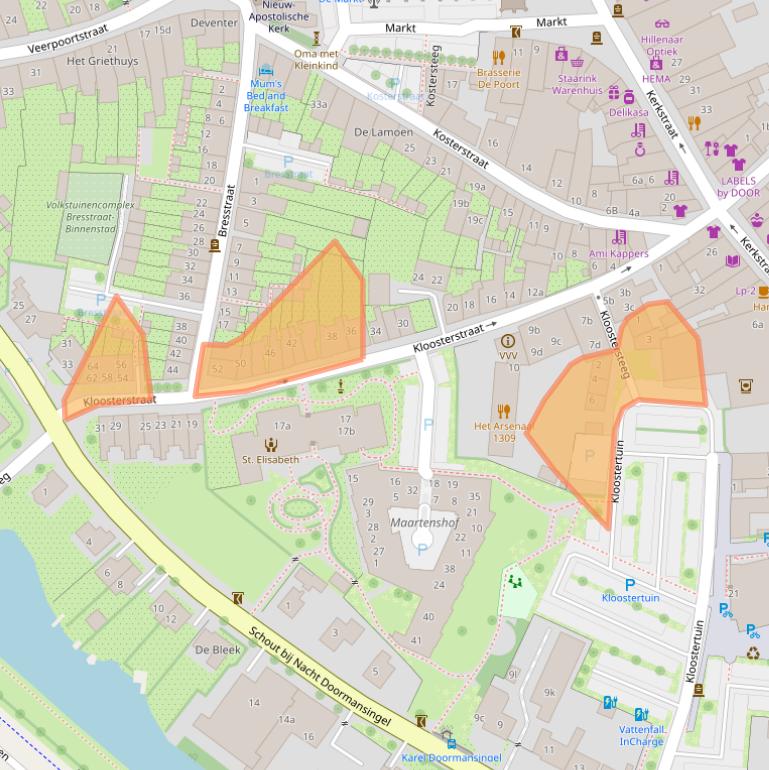 Kaart van postcodegebied 6981CE.