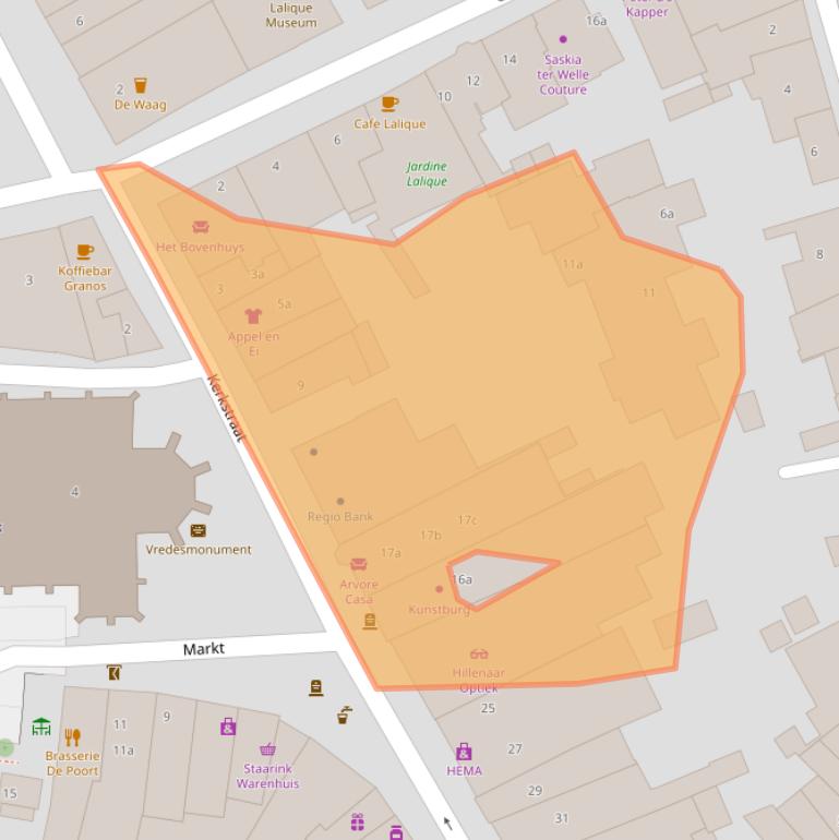 Kaart van postcodegebied 6981CK.