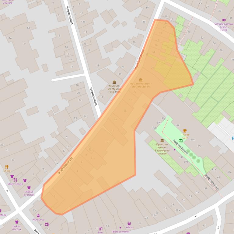 Kaart van postcodegebied 6981CW.