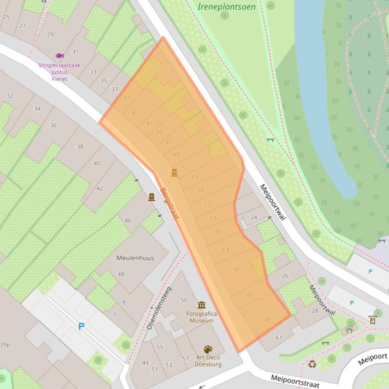 Kaart van postcodegebied 6981DB.