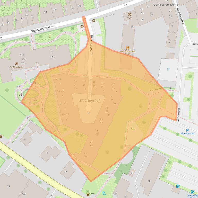 Kaart van postcodegebied 6981DE.