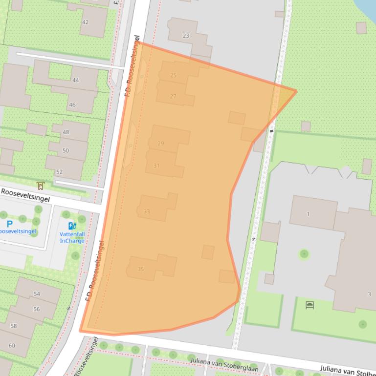 Kaart van postcodegebied 6981EG.