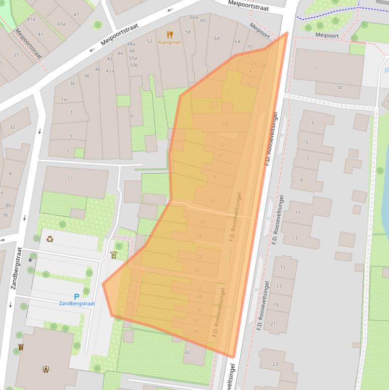 Kaart van postcodegebied 6981EH.