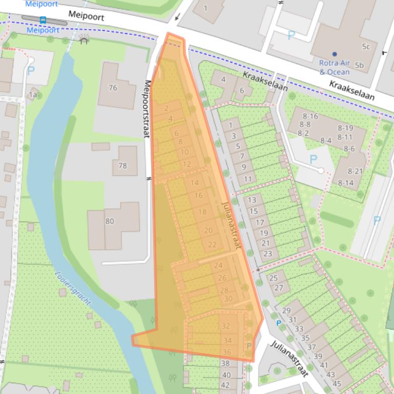 Kaart van postcodegebied 6981EP.