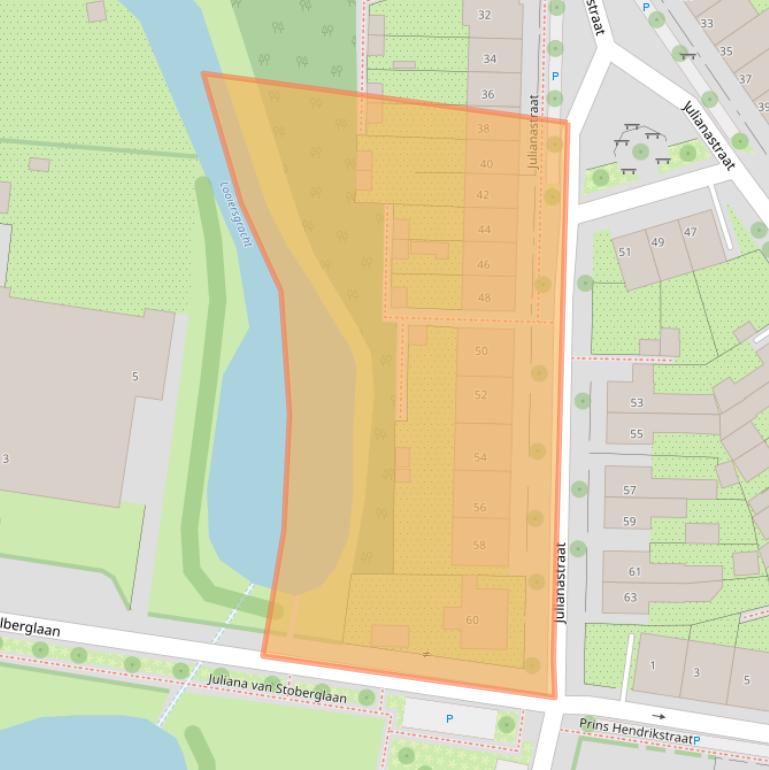 Kaart van postcodegebied 6981ER.