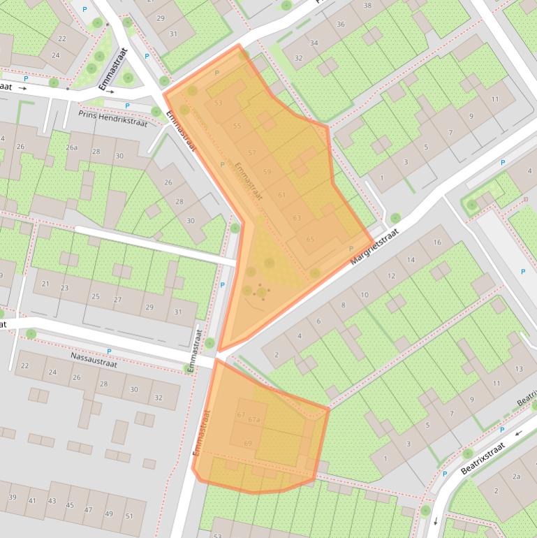 Kaart van postcodegebied 6981EX.