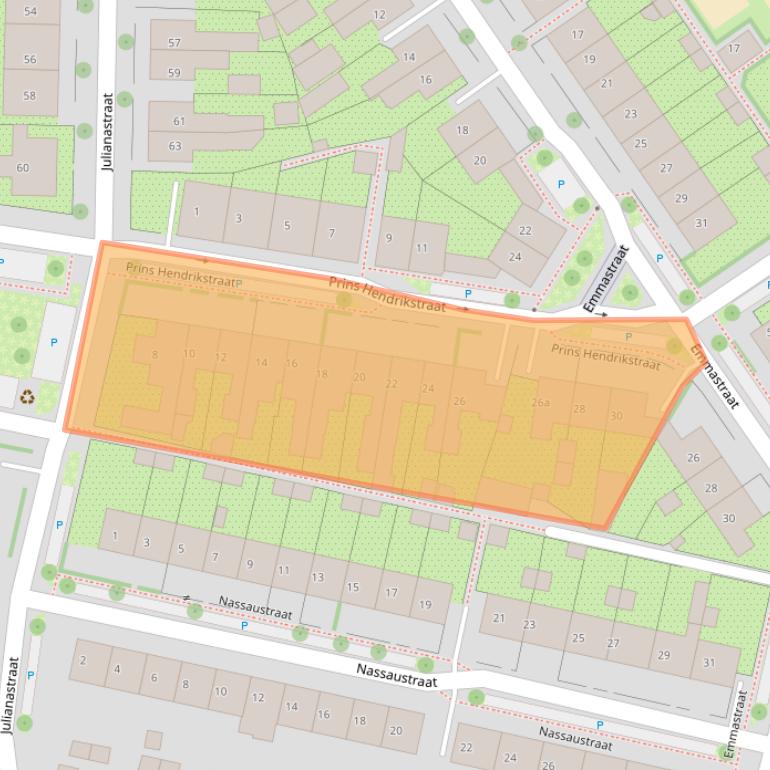 Kaart van postcodegebied 6981GB.