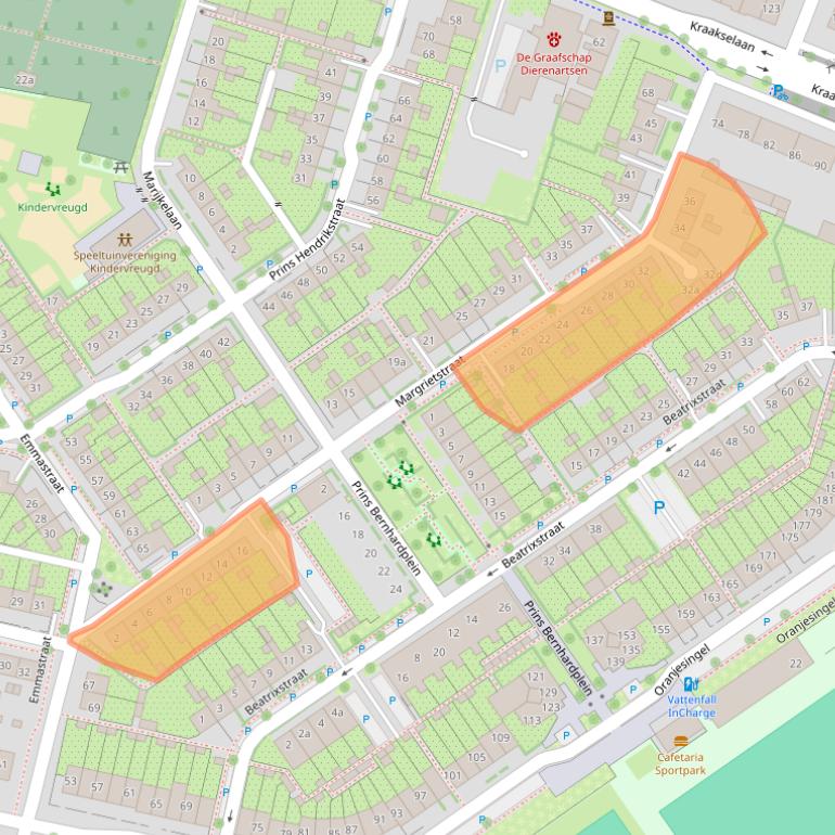 Kaart van postcodegebied 6981GJ.