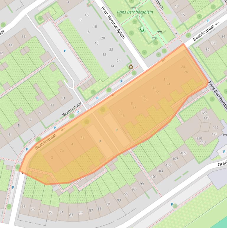 Kaart van postcodegebied 6981GL.