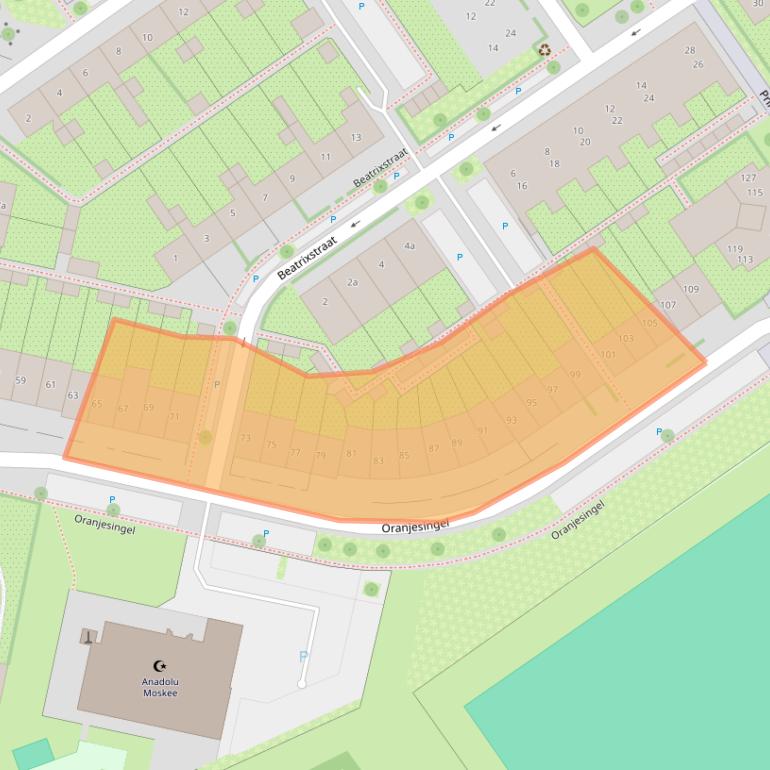 Kaart van postcodegebied 6981GT.