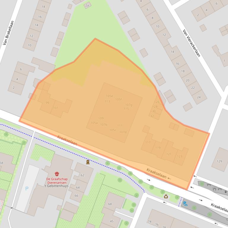 Kaart van postcodegebied 6981HD.