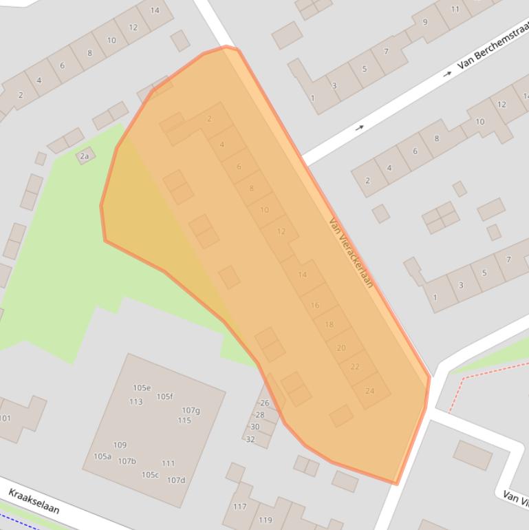 Kaart van postcodegebied 6981HW.