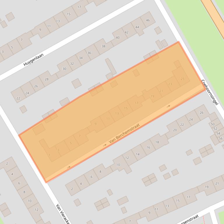 Kaart van postcodegebied 6981JA.