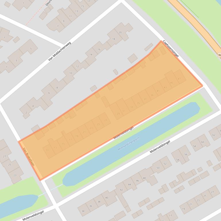 Kaart van postcodegebied 6981JP.