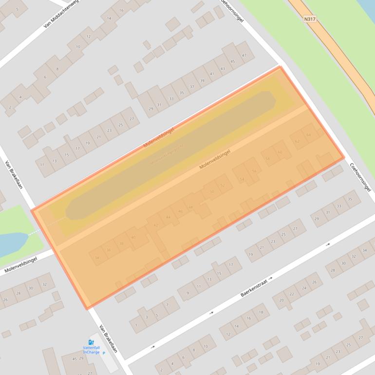 Kaart van postcodegebied 6981JS.