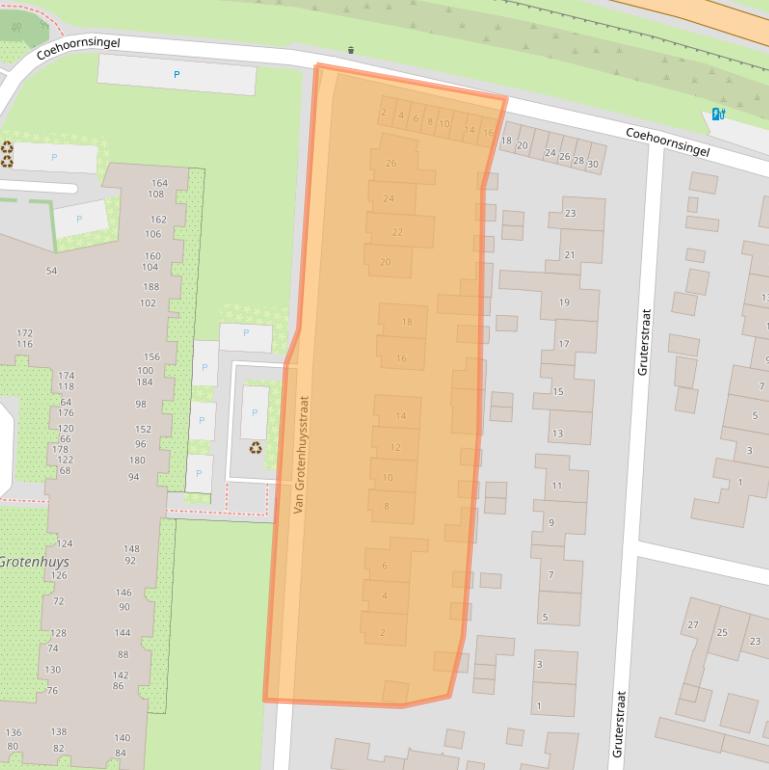 Kaart van postcodegebied 6981KD.