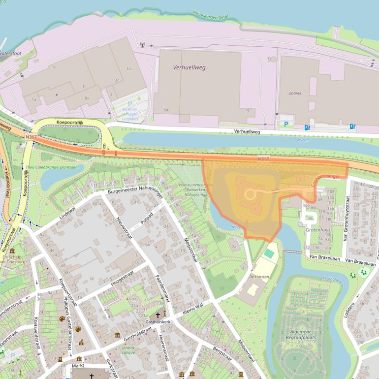 Kaart van postcodegebied 6981KE.