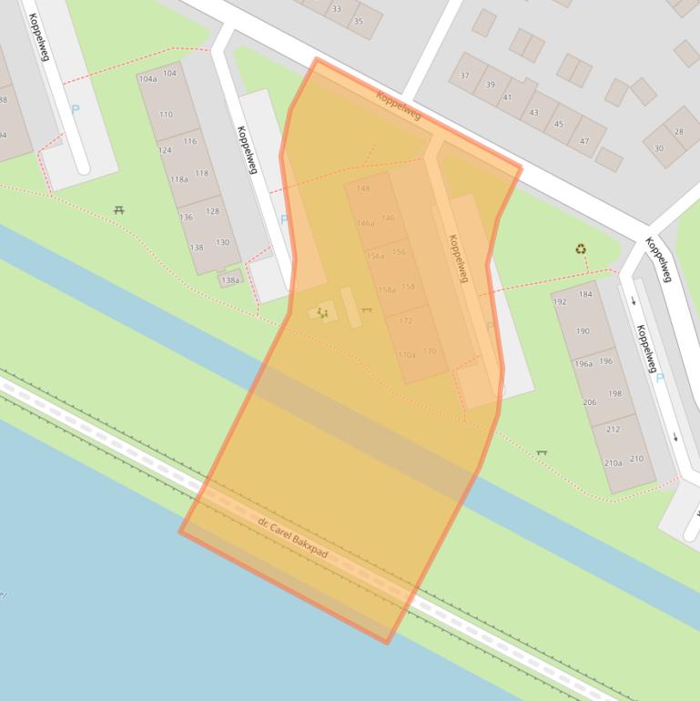 Kaart van postcodegebied 6982AK.