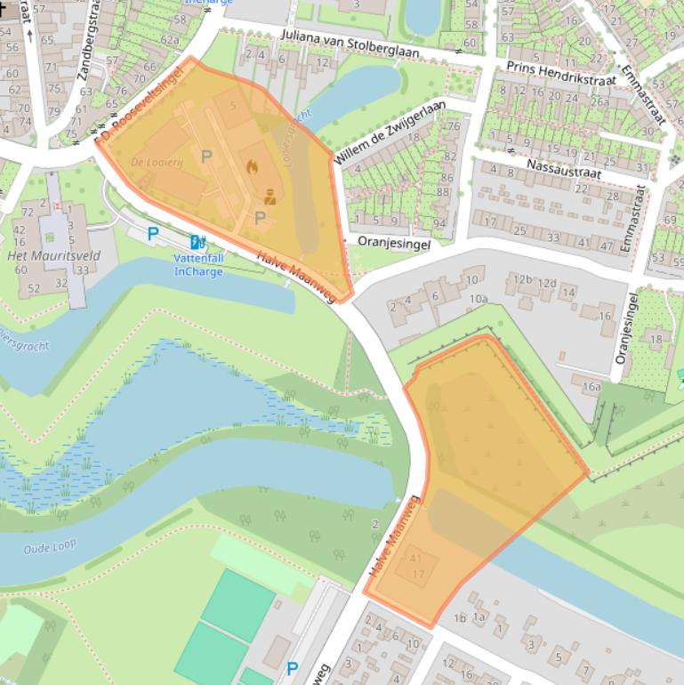 Kaart van postcodegebied 6982AM.