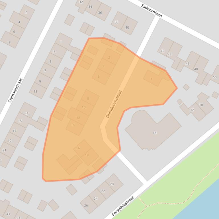 Kaart van postcodegebied 6982AX.