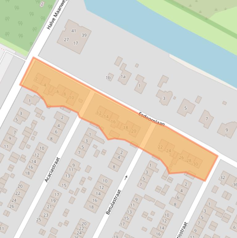 Kaart van postcodegebied 6982BG.