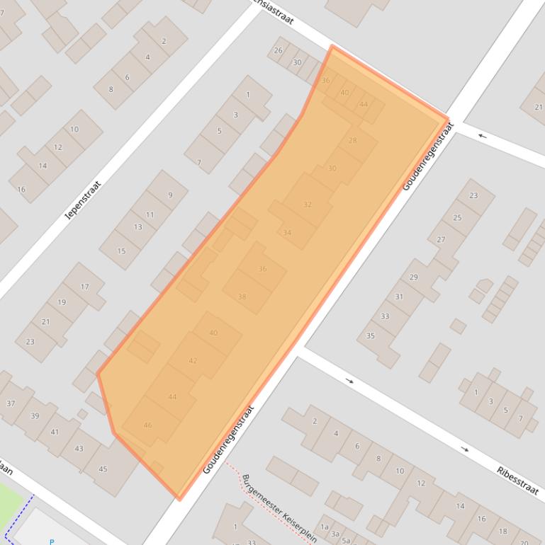 Kaart van postcodegebied 6982BR.